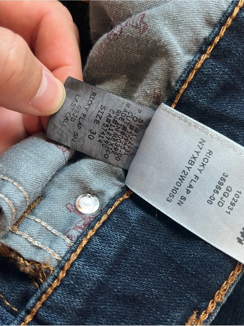 True Religion Ricky Relaxed Straight Dark Wash Jeans Mens Size 30 Made In Mexico